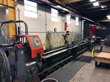 36" x 400" Summit, engine lathe, 23.75" swing over cross slide, inch/metric, 4-jaw 32" chuck, AcuRite digital