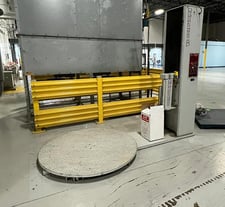 Kalamazoo #4060M-SA, stretch wrapper, semi-automatic, 4000 lb. capacity, 72" load diagonal, 84" wrap height