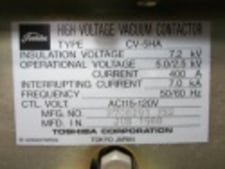 400 Amp. Toshiba, HCV-5HA, Vacuum Contactor, #MVC3420