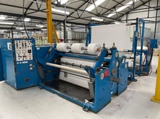 Allen Duffy Alan Duffy Engineering, center surface slitter rewinder, 40" OD rewind, single shaft unwind