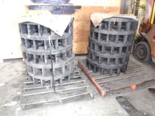 Impeller and Diffuser Rubber Parts, Denver #DR24, Impellers - Natural rubber, bolt on type, 9 vane, Diffusers