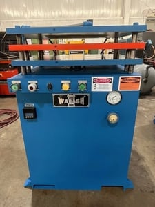 1 Ton, Wabash #K2424-2AC, cold press, 4-post, 2-opening, 5 stroke, 24" x24" platens, #29299
