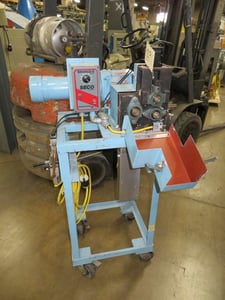 2" Killion, strand pelletizer w/20 knife carbide tip rotor, 1 HP DC, caster mounted, 230 V.