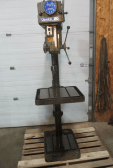 20" Clausing #2274, drill press, vari-speed, 1-1/2 HP, #3 MT, 18" Jacobs ball bearing chuck, 3 phase