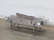 18" wide x 6' long, Multi-Conveyor, Stainless Steel case turning conveyor, 20"-24" infeed/discharge height