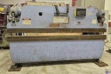 60 Ton, Accurpress #76010, hydraulic press brake, 10' overall, 96" between housing, 8" stroke, 8" throat, 14"