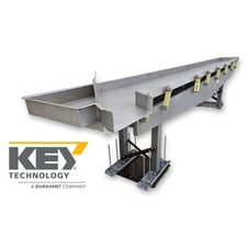 Image for 24" wide x 24' long, Key Technologies, Stainless Steel Iso-Flo vibrating shaker conveyor