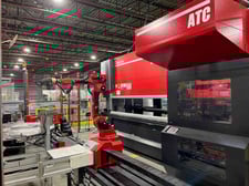 100 Ton, Amada #HG1003ARS, Robotic Bending System, 10' overall, 2017