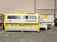 Weinig #Unimat-23-EL, feed through moulder, 8-head, 9-1/16" x 6-5/16" capacity, digital read out, 2003