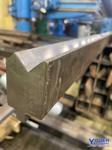 147" L, Male & female offset press brake dies, 1-1/8" opening, 1/2" tang