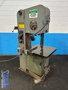 20" x 13" DoAll #2013-V, vertical band saw, 24" x24" table, 154" x1" blade, 3 HP, work light, 1985