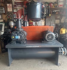 Roots #615U-RAI, Roots Dresser rotory lobe blower w/ Baldor 20 HP explosion proof motor