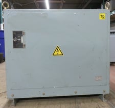 75 KVA 480/240 Primary, 220/200 Secondary, GEW T-3B, transformer, 1 yr warranty, 1989