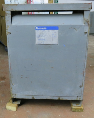 45 KVA 480 Delta Primary, 208Y/120 Secondary, Challenger 452-415E, transformer, 1 yr warranty