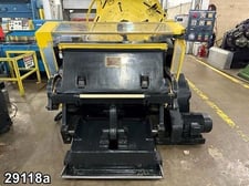 Brausse #PE-202, clamshell type die cutting press, 7.5 HP, operator safety bar, counter