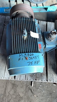 75 HP 1775 RPM Weg, Frame 3645T, TEFC, 1.15 service factor, 230/460 Volts