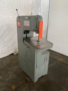 18" Grob #FAB-18, vertical saw, 18" x 20" table