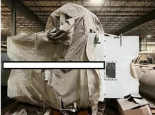 1000 HP RPM General Electric, vertical induction motor, 4000 Volts, Flowserve booster pumps w/parts &