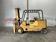 25000 lb. Caterpillar #T250, forklift, LP fuel, 2-stage, 159" lift height, 5' fork length, #16693
