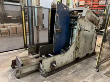10000 lb. Mecon, coil cradle & straightener, 24" x .250" stock, 60" outside dimension, 7 roll straightener