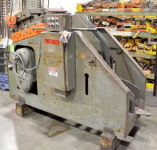 2000 lb. Littell #412-C20, coil cradle & straightener, 12" W x .125" stock, 48" outside dimension, 7-roll