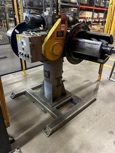 2500 lb. Colt #CRD-25-12, double end motorized uncoiler, 16" mandrel width, 60" outside dimensions, 16"-20"