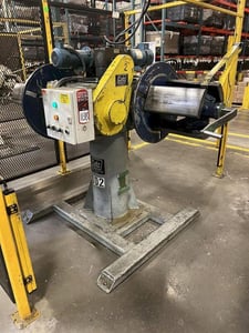 2500 lb. Colt #CRD-25-12, double end motorized uncoiler, 16" mandrel width, 60" outside dimensions, 16"-20"