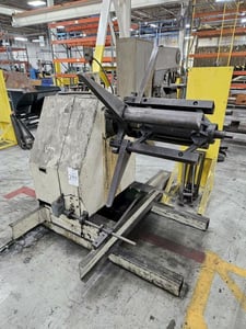 4000 lb. Egan #M400-20, motorized uncoiler, 24" mandrel, 60" outside dimensions, 16"-20" ID, loop Control