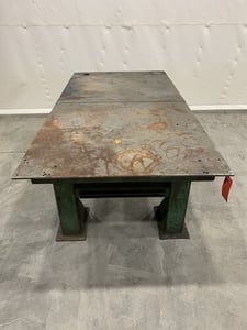 96' -1/2" x 48' -1/4" Welding table, 36-1/2" high, #15677