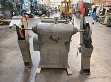Divine Bros #VCS-5, double ended buffer, 5000 RPM, manually operated or air operated spindle brake lever