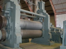 Wean-United, Embossing Roll Stand, 38000 lb., 18" diameter x 65" Face Roll, 67" distance between housings, 8"