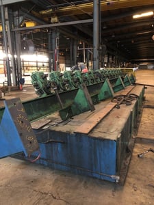 14 Stand, Gillford #D30-5, Hill Rollformer Base w/Cone Drive Gear Boxes, 20-1 Ratio, 3.47 H.P./O.T., 30 HP