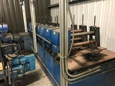 14 Stand, Yoder #M2.5, Rollformer Line, 18" Horizontal Centers, 23" coil width, 3.5" roll shafts, 100 Ton