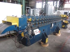 16 Stand, Bradbury & Tishken, Roll Form Line, 1.5" roll former, 18" roll space, 9" horizontal centers, 4" -