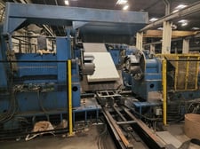 60" x 8" Paxson, Slitting Line, 50000 lb., .030" - .135" Gauge Range, 20" - 24" ID Uncoiler, 66" width x 20"