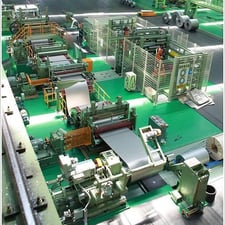 72" Slitting Line w/Automatic Tooling & Knife Setup, 55000 lb., .016" - .125" thickness, 20" - 72" Width, 32"