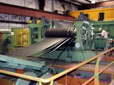 72" x 12" DBI, Slittine Line, 100000 lb., .035" - .500" Guage range, 20" - 32" ID, 80" outside dimension, 500