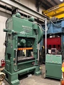 150 Ton, Minster #P2-150-54 Piecemaker, straight side double crank press, serial #17810, remanufactured, #1516