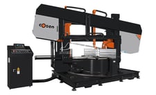 26" x 15.7" Cosen #SH-1100LDM, semi-automatic double mitering horizontal band saw, new, build to order