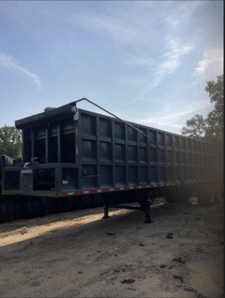 Warren push trailer, all steel, open top, 96" x 96", 2011