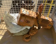 3 Ton, Harrington, electric chain hoist, size D, 1 HP, 3.5 FPM