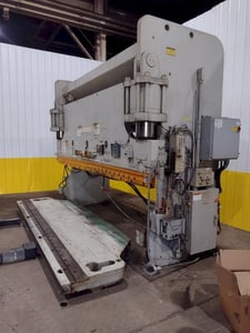 350 Ton, Cincinnati #350CBx12, hydraulic press brake, 14' overall, 150" between housing, 10" stroke, 35 HP