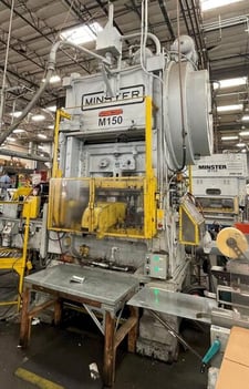 150 Ton, Minster #P2-150-48 PieceMaker, straight side double crank high speed mechanical press, 5" stroke
