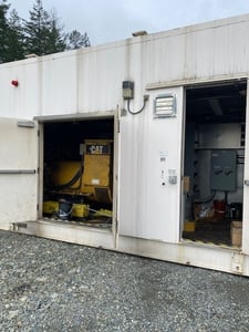1600 KW Caterpillar #G3520C, Natural gas generator set, continuous, 600 Volts, 7119 hours