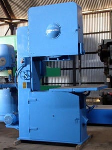 36" x 20" Tannewitz #G1N, vertical bandsaw, 36" wheel diameter, S/N 85084, 1985