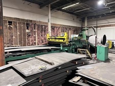 72" x 14 gauge Iowa / Egan, slear line, 72" outside dimension, 20000 lb., 5" diameter rolls, (7) roll