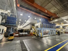 2500 Ton, Schuler #HZPUI-T2500/1600, hydraulic tandem press line, 65" stroke, 104" Shut Height, 180" x 96"