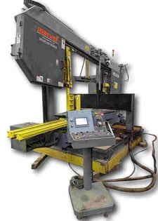 25.6" x 43" Marvel #WS2543M, CNC Band Saw, 28'-6.5" x 2.13" x .063" blade, 2020