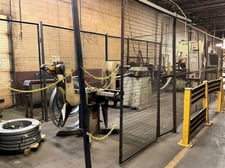 2500 lb. PA, servo feed line, 12" x .138" straightener, 14" mandrel, 60" OD, 16"-20" ID, 7-rolls, entry &