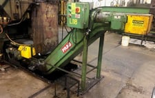 Prab, steel belt scrap conveyor, 16" x 9'